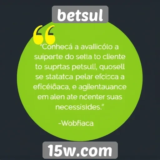 Avaliação do suporte ao cliente no Betsul